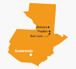 Mappa guatemala