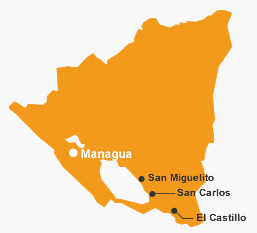 Mappa nicaragua